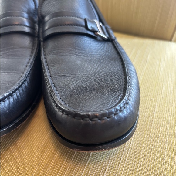 Salvatore Ferragamo Black Leather Slip-On Loafers, mint condition main image 6